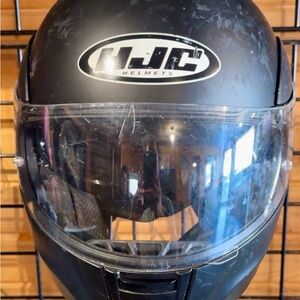 HJC Black Motorcycle Helmet